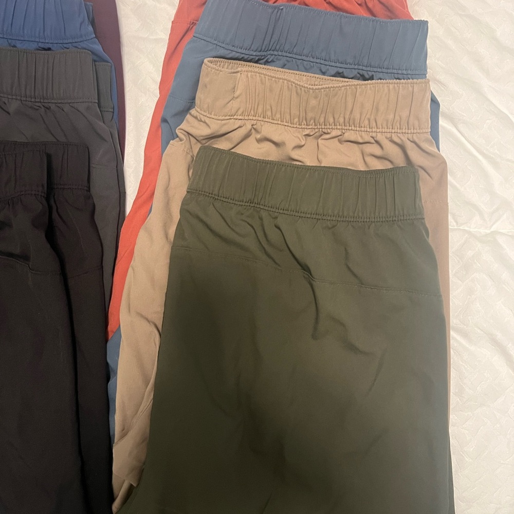 Old Navy Men's Athletic Shorts - Black, Olive, Tan, Blue, Red